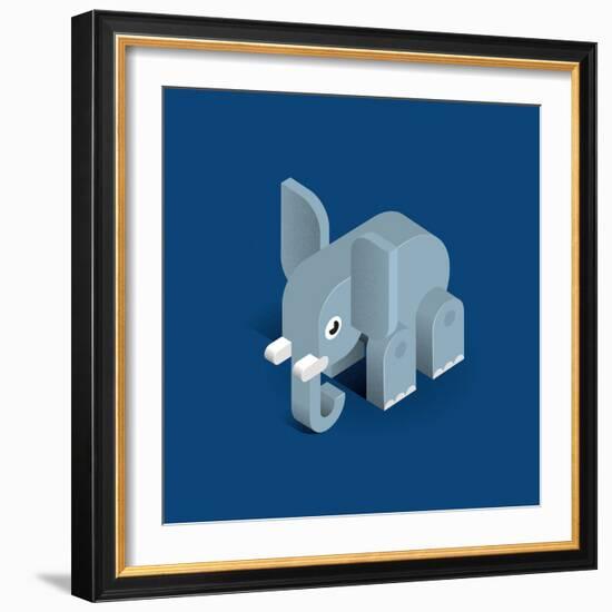 Elephant-Bo Virkelyst Jensen-Framed Art Print