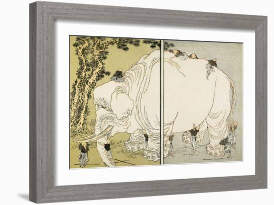 Elephant-Katsushika Hokusai-Framed Giclee Print