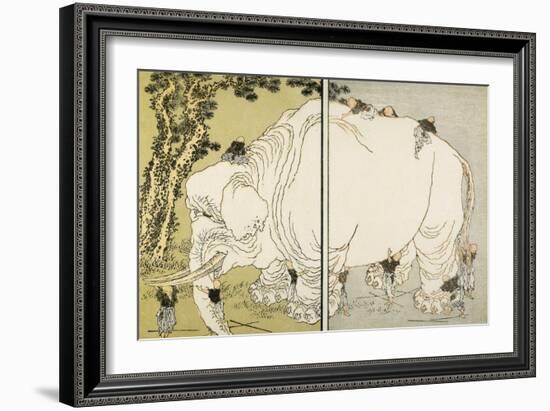 Elephant-Katsushika Hokusai-Framed Giclee Print