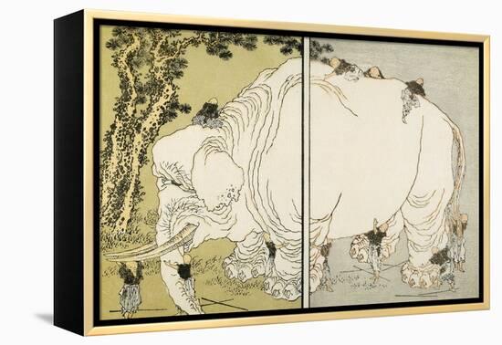 Elephant-Katsushika Hokusai-Framed Premier Image Canvas