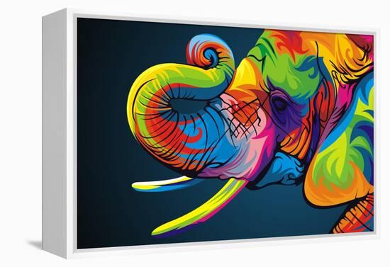 Elephant-Bob Weer-Framed Premier Image Canvas