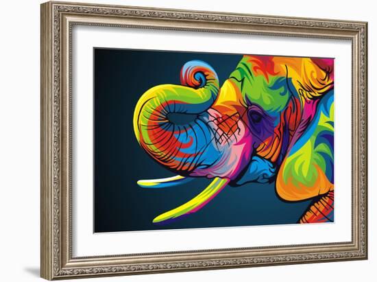 Elephant-Bob Weer-Framed Giclee Print