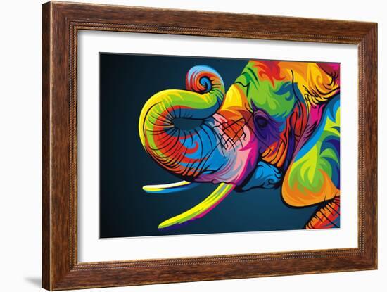 Elephant-Bob Weer-Framed Giclee Print