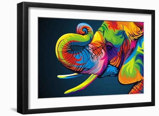 Elephant-Bob Weer-Framed Giclee Print