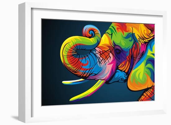 Elephant-Bob Weer-Framed Giclee Print