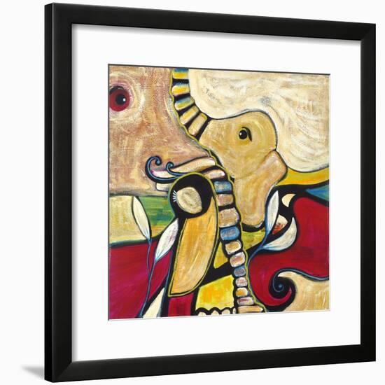 Elephant-Jami Vestergaard-Framed Art Print