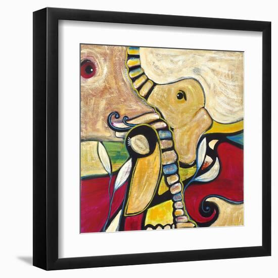 Elephant-Jami Vestergaard-Framed Art Print