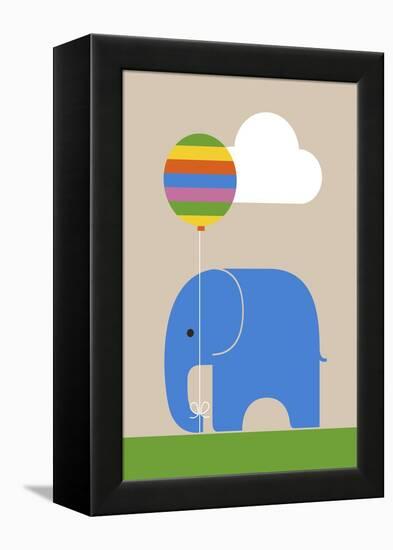 Elephant-Dicky Bird-Framed Premier Image Canvas