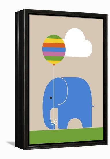 Elephant-Dicky Bird-Framed Premier Image Canvas