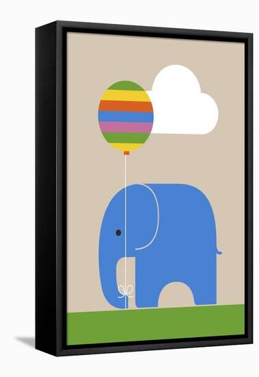 Elephant-Dicky Bird-Framed Premier Image Canvas