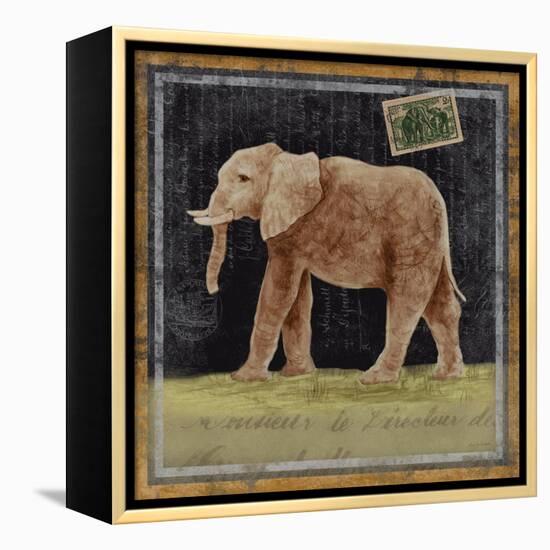 Elephant-Lisa Ven Vertloh-Framed Stretched Canvas