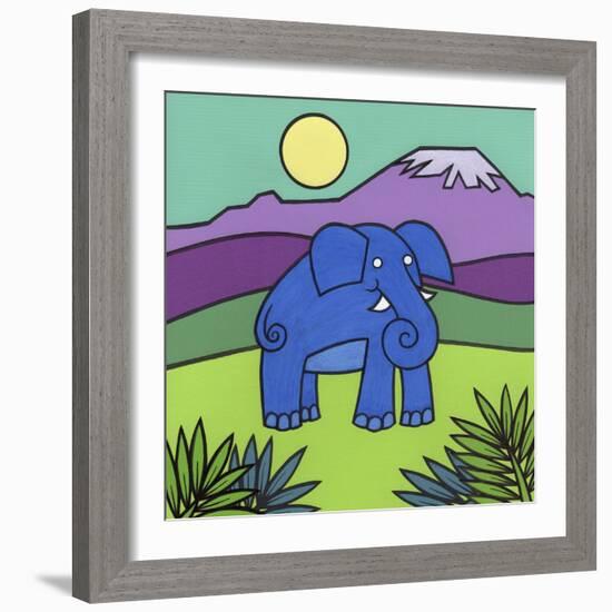 Elephant-Denny Driver-Framed Giclee Print