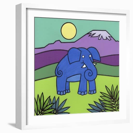 Elephant-Denny Driver-Framed Giclee Print