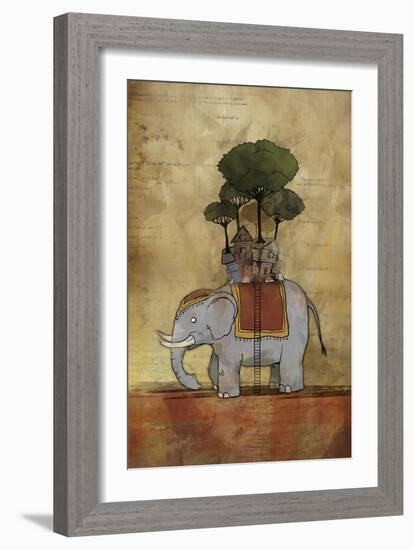 Elephant-Michael Murdock-Framed Giclee Print