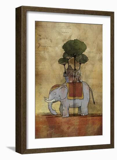 Elephant-Michael Murdock-Framed Giclee Print