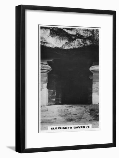 Elephanta Caves, Bombay, India, C1925-null-Framed Giclee Print