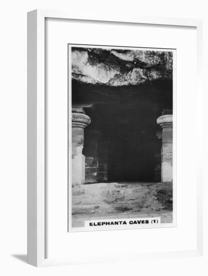 Elephanta Caves, Bombay, India, C1925-null-Framed Giclee Print