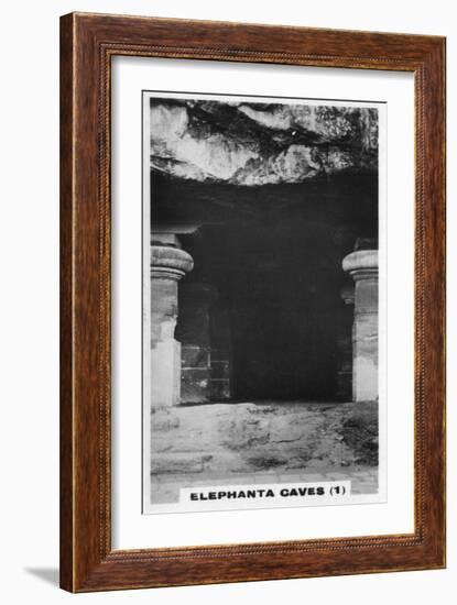 Elephanta Caves, Bombay, India, C1925-null-Framed Giclee Print