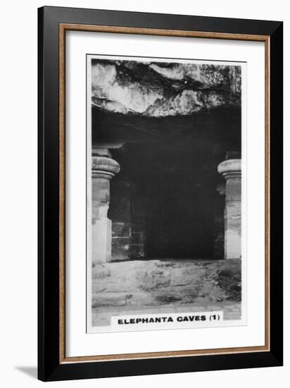 Elephanta Caves, Bombay, India, C1925-null-Framed Giclee Print