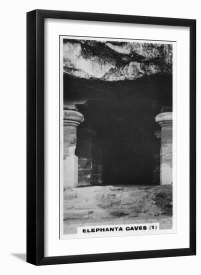 Elephanta Caves, Bombay, India, C1925-null-Framed Giclee Print