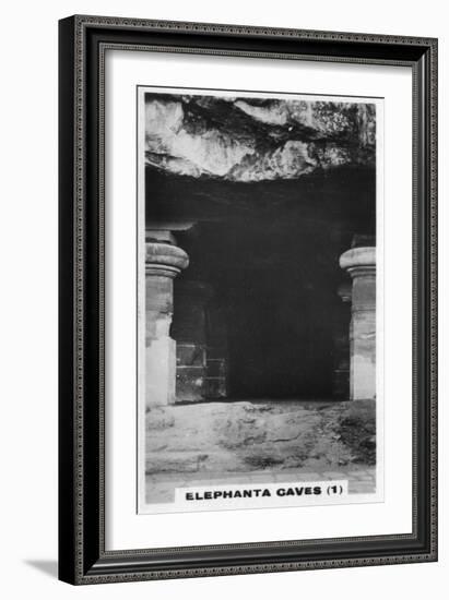 Elephanta Caves, Bombay, India, C1925-null-Framed Giclee Print