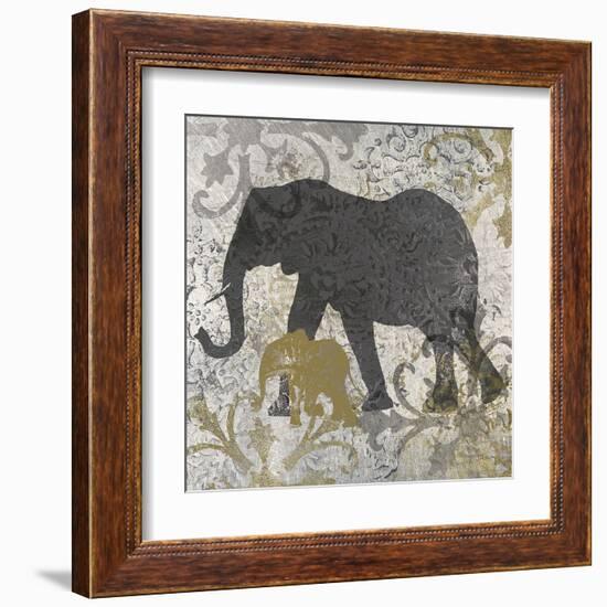 Elephants Exotiques-Katrina Craven-Framed Art Print