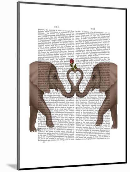 Elephants Heart and Rose-Fab Funky-Mounted Art Print