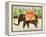 Elephants with Bananas, 1998-E.B. Watts-Framed Premier Image Canvas