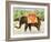 Elephants with Bananas, 1998-E.B. Watts-Framed Giclee Print