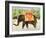 Elephants with Bananas, 1998-E.B. Watts-Framed Giclee Print