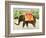 Elephants with Bananas, 1998-E.B. Watts-Framed Giclee Print