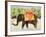 Elephants with Bananas, 1998-E.B. Watts-Framed Giclee Print