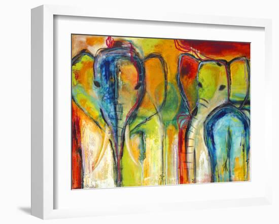 Elephants-Jami Vestergaard-Framed Art Print