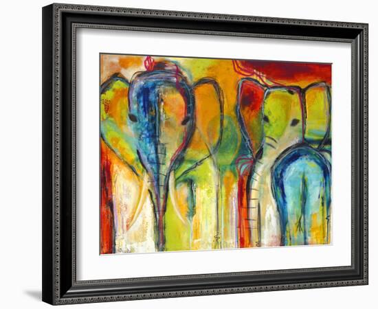 Elephants-Jami Vestergaard-Framed Art Print