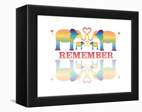 Elephants-Mindy Howard-Framed Premier Image Canvas