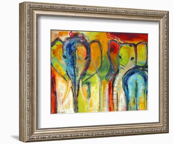 Elephants-Jami Vestergaard-Framed Art Print