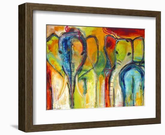 Elephants-Jami Vestergaard-Framed Art Print