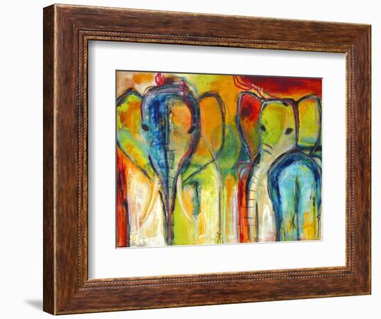 Elephants-Jami Vestergaard-Framed Art Print