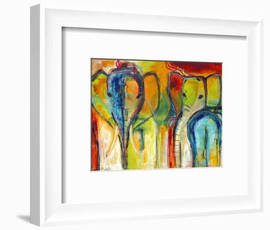 Elephants-Jami Vestergaard-Framed Art Print