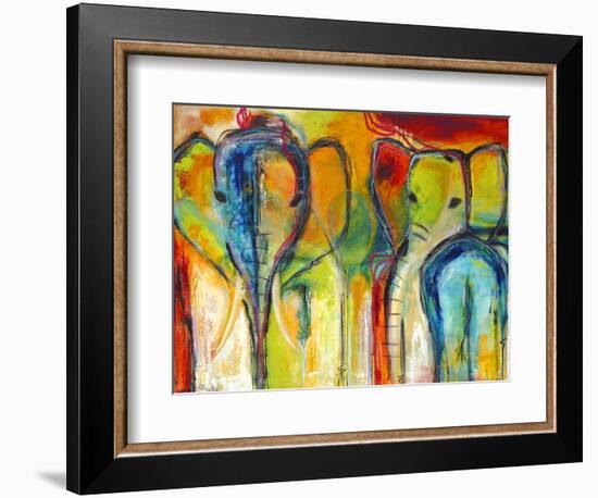 Elephants-Jami Vestergaard-Framed Art Print