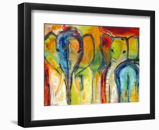 Elephants-Jami Vestergaard-Framed Art Print