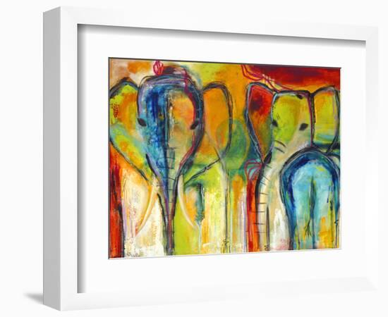 Elephants-Jami Vestergaard-Framed Art Print