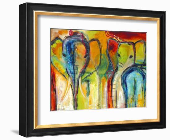 Elephants-Jami Vestergaard-Framed Art Print