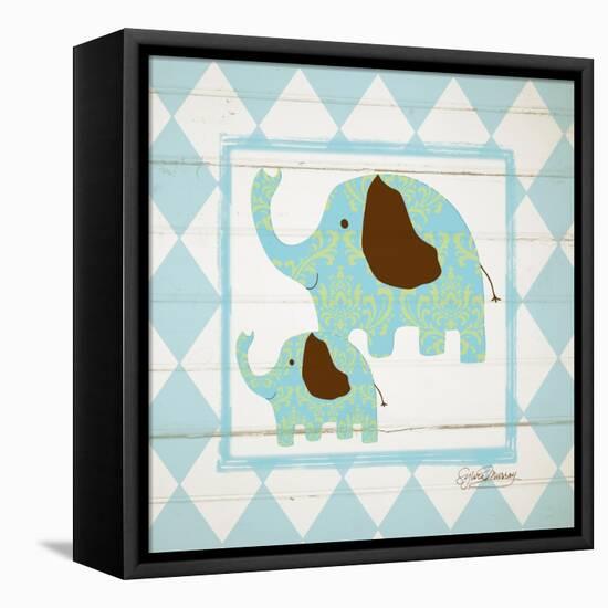 Elephants-Sylvia Murray-Framed Stretched Canvas