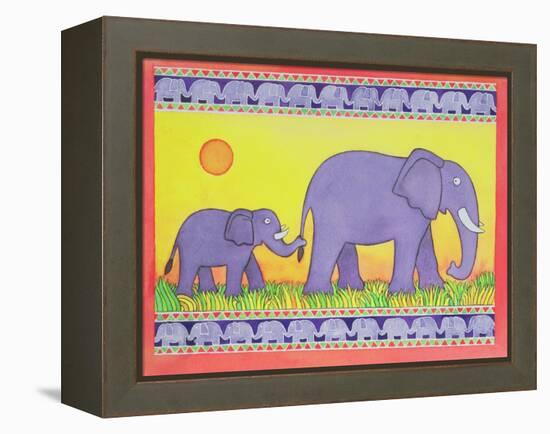 Elephants-Cathy Baxter-Framed Premier Image Canvas