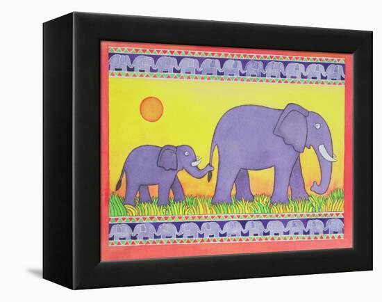 Elephants-Cathy Baxter-Framed Premier Image Canvas