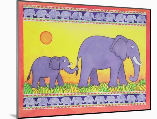 Elephants-Cathy Baxter-Mounted Giclee Print