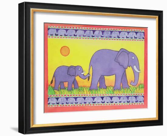 Elephants-Cathy Baxter-Framed Giclee Print