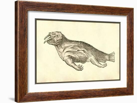 Elephas Marinus-Ulisse Aldrovandi-Framed Art Print