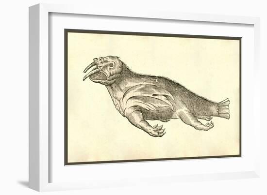 Elephas Marinus-Ulisse Aldrovandi-Framed Art Print